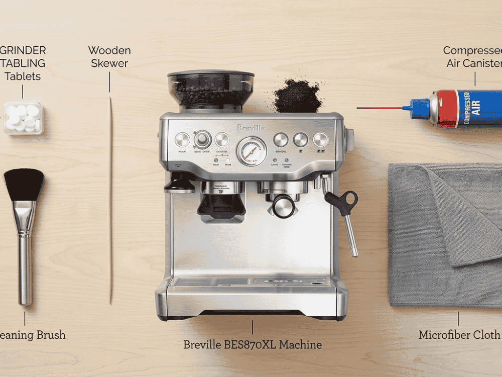 Breville BES870XL cleaning tools