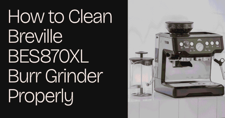How to Clean Breville BES870XL Burr Grinder Properly