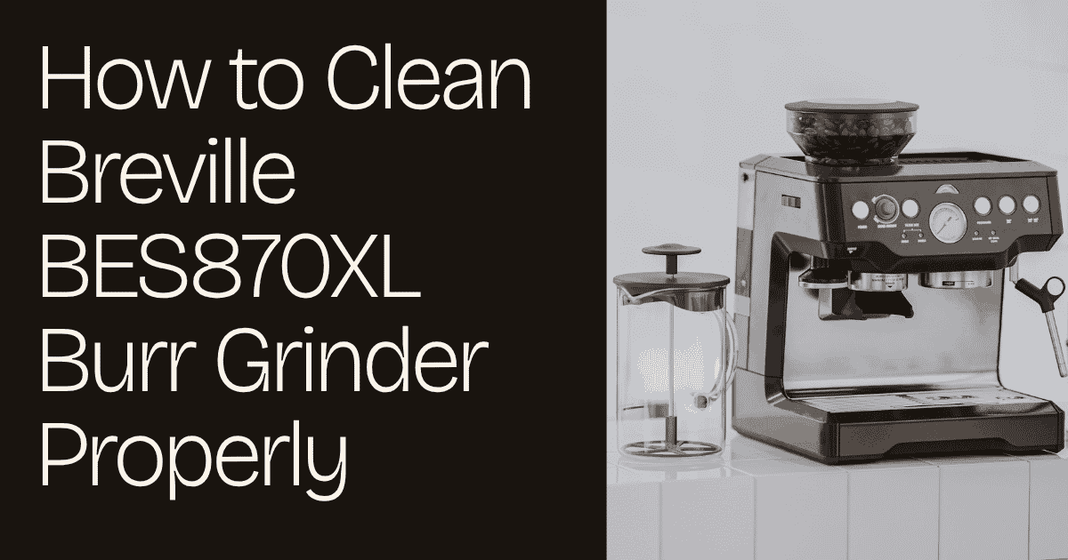 How to Clean Breville BES870XL Burr Grinder Properly