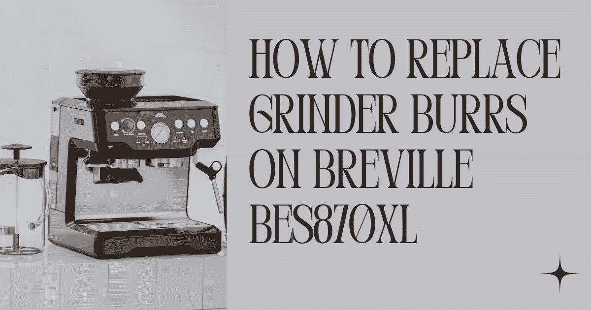 How to Replace Grinder Burrs on Breville BES870XL