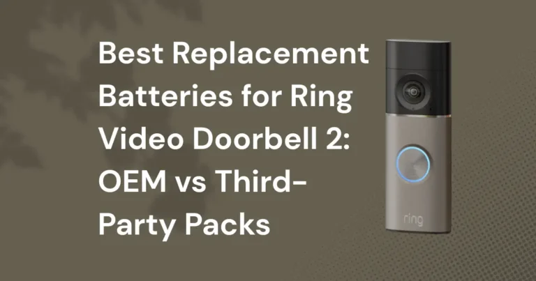 Best Replacement Batteries for Ring Video Doorbell 2 OEM vs Third-Party Packs