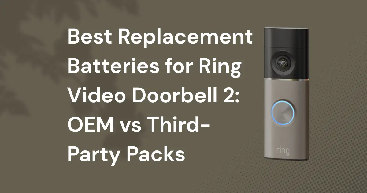 Best Replacement Batteries for Ring Video Doorbell 2 OEM vs Third-Party Packs