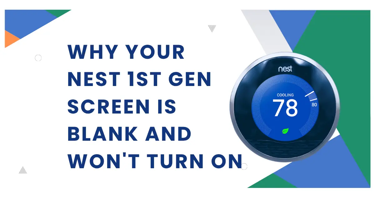 Why Your Nest 1st Gen Screen is Blank and Won't Turn On (Battery Death Fix)