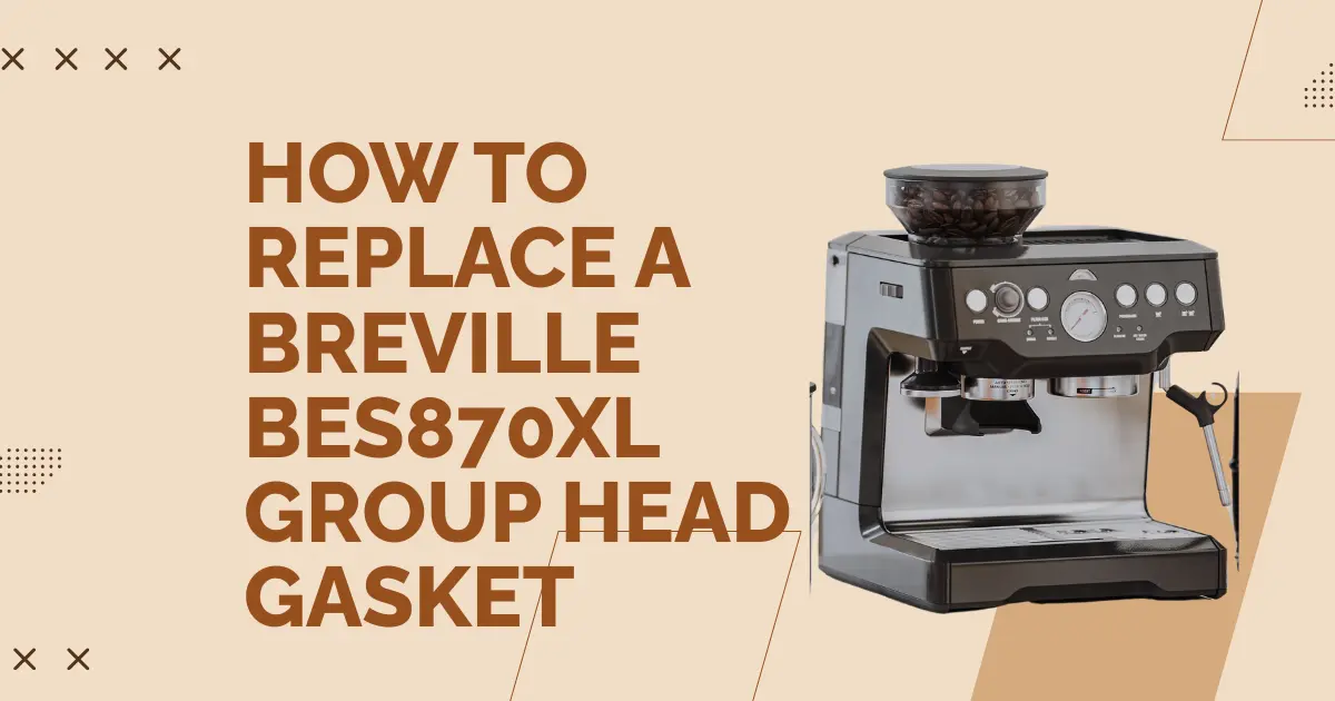 How to Replace a Breville BES870XL Group Head Gasket